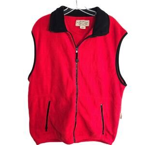 Colorado Timberline Men Vest Large L Red Black Zip Jacket Coat Sz 42 44